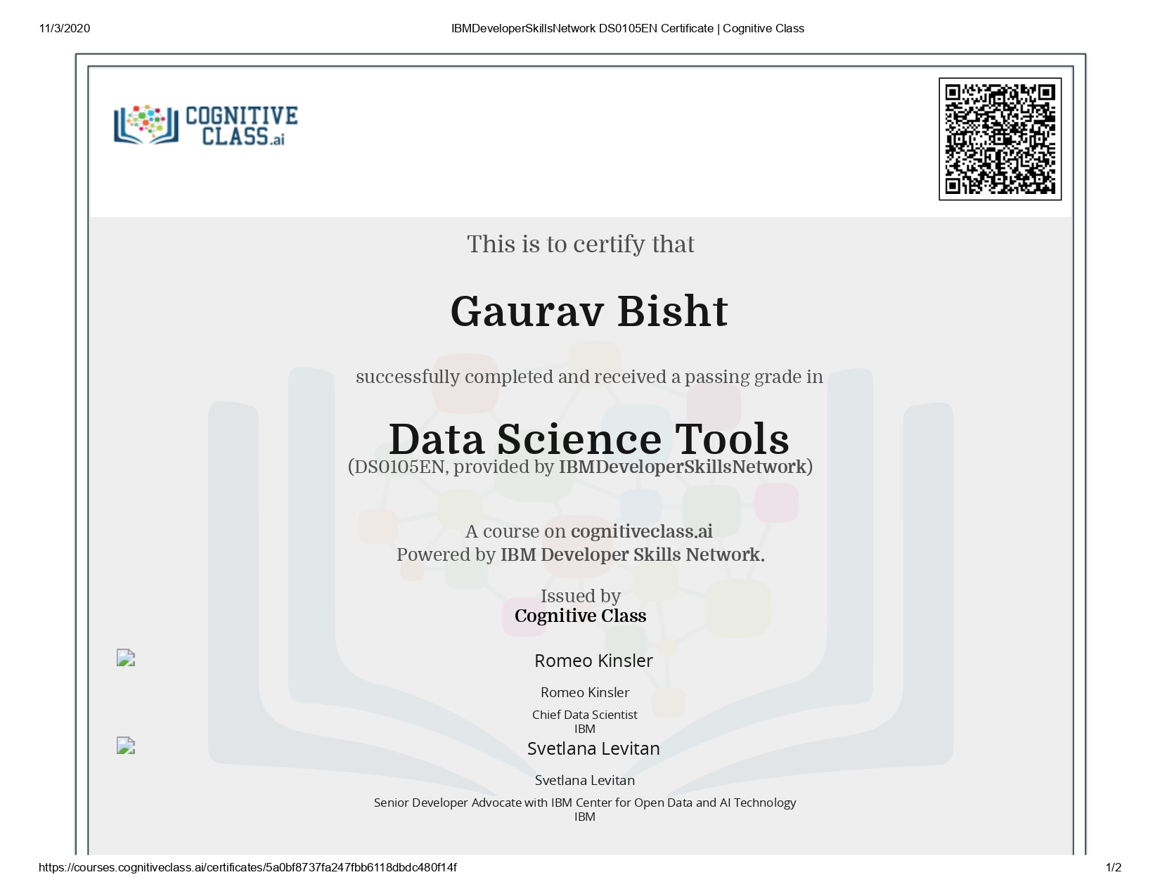 Data Science Tools